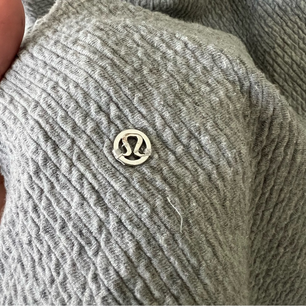 Lululemon On Repeat Jacket Full Zip Longline Grey Funnel Neck Size 8 $128 - Picture 10 of 11